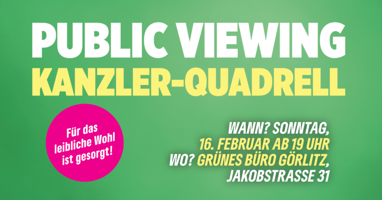 Public Viewing Kanzler-Quadrell
