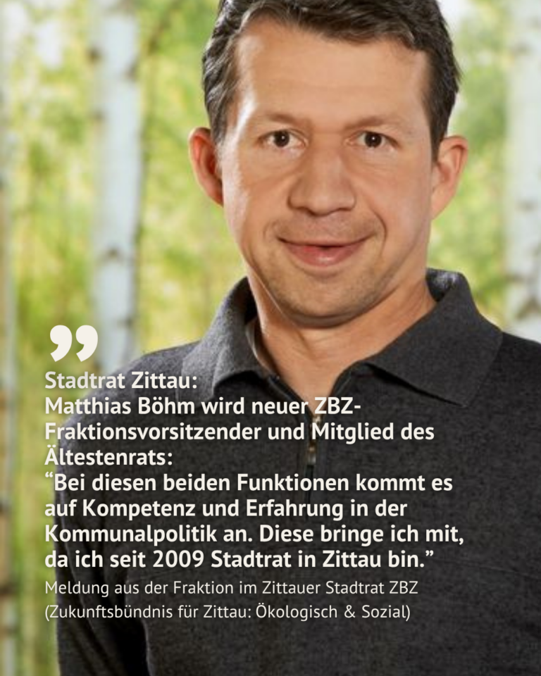 Aus dem Stadtrat Zittau: Unnötiger Brückenneubau abgewendet und Wechsel in unserer ZBZ-Fraktion